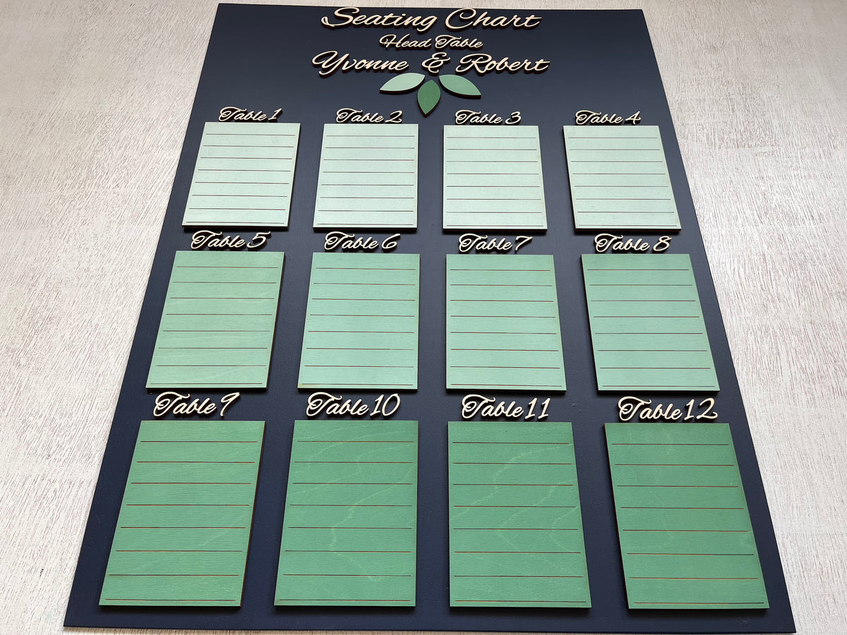 Wedding Seating Chart- Personalized Wood 3D Tree of Life Tables Map fo ...