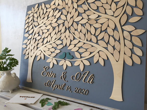 setting with custom guestbook alternative by SignYouStyle