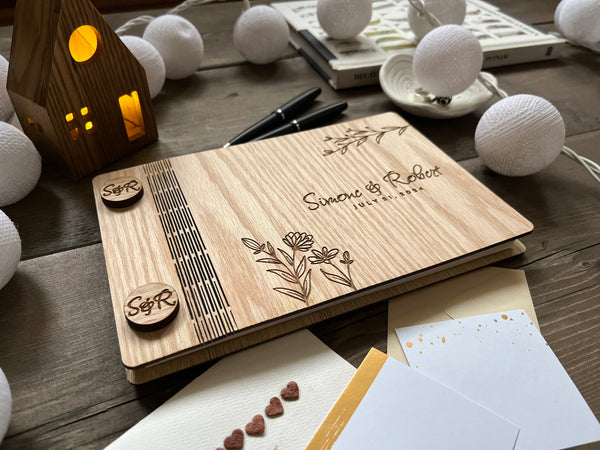 handmade guest book