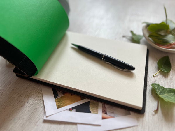 Maple Leaf Wedding Guest Book Album with Custom Engraved Lettering