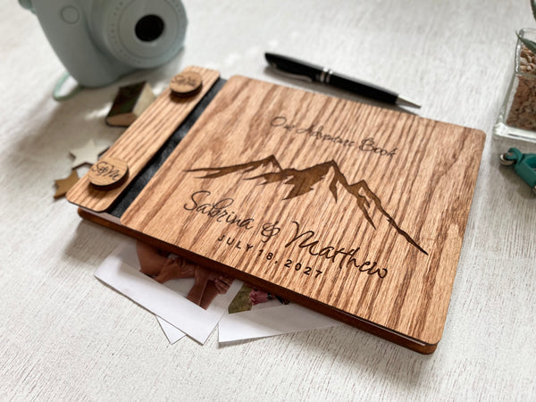 gift for Valentines- adventure book album for photos or adventure scrapbook