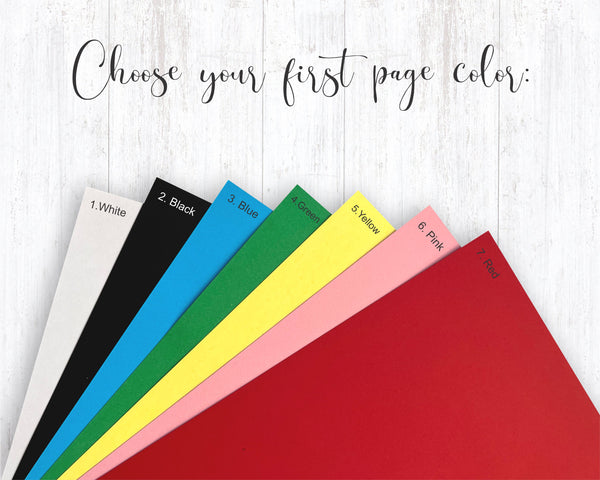 choose the color of the first page