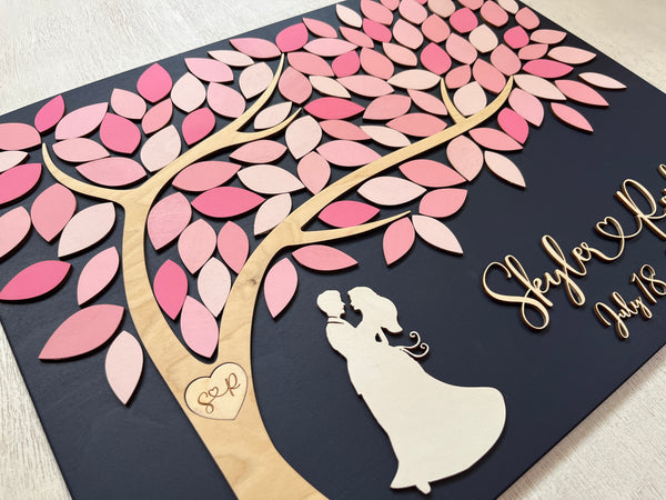choose the silhouette for the guest book tree