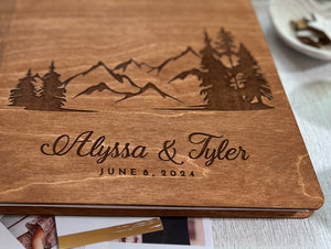 forest wedding guest book personalized adventure book