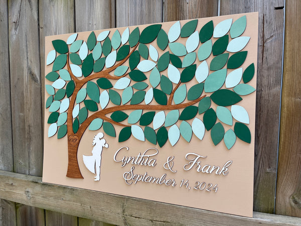 sage guest book alternative for wedding