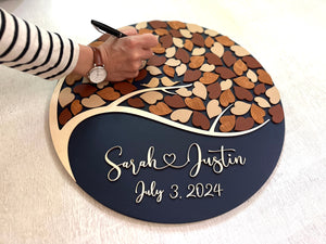 fall wedding guest book for your guests to sign