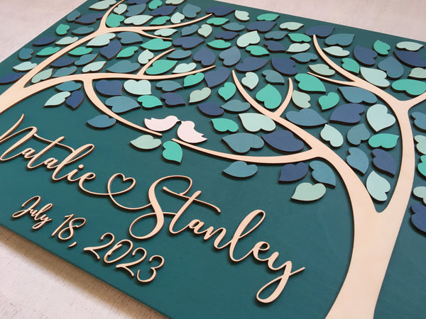teal wedding or anniversary gift for newlyweds