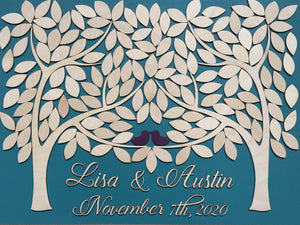  Teal custom guest book alternative with personalized details and colors signyoustyle.com