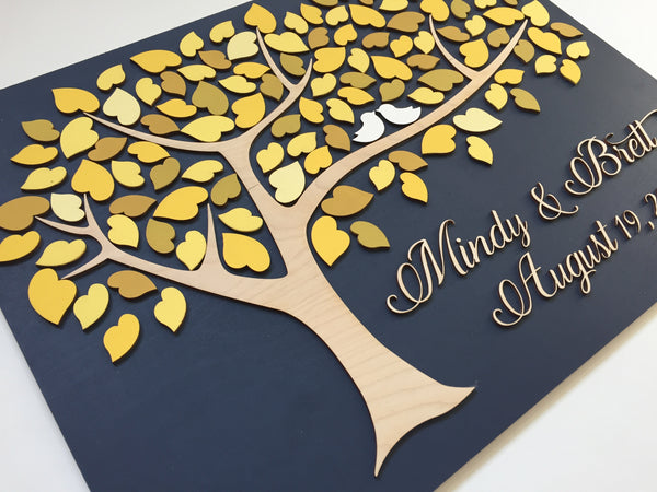 guest sign in ideas tree of hearts guest book alternative