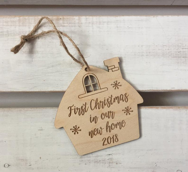 personalized first home Christmas ornament