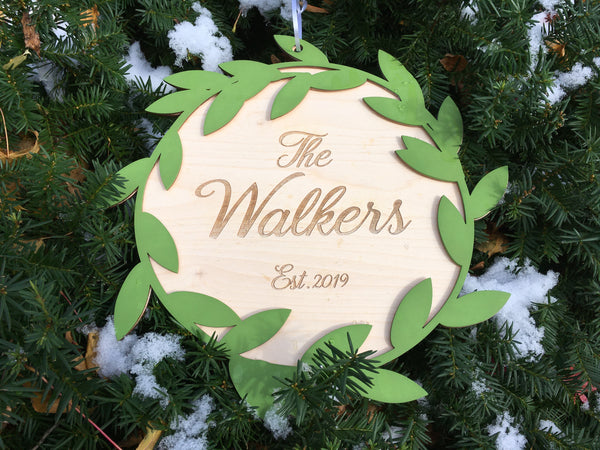 the custom sign can be a Christmas tree centerpiece or a permanent decoration in your home